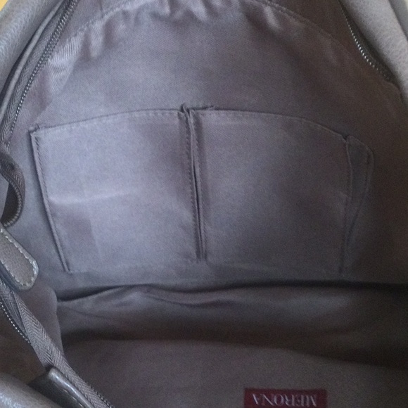 NWT Merona Brown Tan Tote Bag - Picture 3 of 13